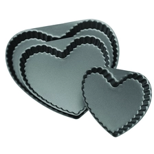 Cina Tortiera in alluminio anodizzato a forma di cuore antiaderente TSCT005-TCST010 produttore