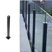 Chiny Słupek balustrady ze stali nierdzewnej w kolorze czarnym, okrągły lub kwadratowy, do balustrad szklanych producent