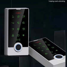 Cina Pengontrol Keypad Mandiri Layar Sentuh Sidik Jari dengan 10.000 pengguna dan Output DC 12-24V Wiegand 26 pabrikan