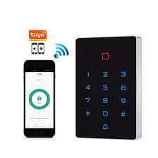 中国 防水 WiFi 涂鸦背光触摸 125khz RFID 卡 WG 26 输出防拆卸报警门门禁键盘 制造商