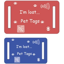 China Etiquetas de cachorro nfc programáveis, rfid, silicone, coleira para animais de estimação, código qr exclusivo, identificação de animais de estimação, etiqueta de rastreamento para animais de estimação fabricante