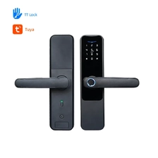 Çin Su geçirmez Yüksek Güvenlik Elektrikli Dijital Kart Tuya Ttlock Uygulaması Parmak İzi Olmadan Mekanik Anahtar Akıllı Kapı Kilidi üretici firma