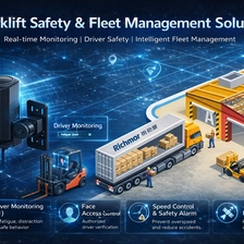 China AI Forklift Safety Camera System with 4G WiFi GPS BSD, Seatbelt & Helmet Detection for Fleet Management manufacturer