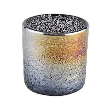 China Newly design luxury cylinder glass candle jar for wholesale manufacturer