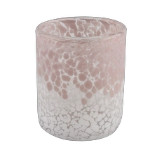 China Sunny Glassware Customed Pink Candle Jars Glass for Candle Making Cylinder manufacturer