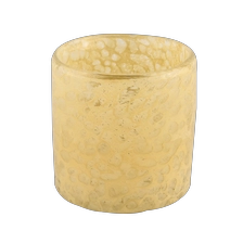 China Sunny Glassware etched mosaic effect handmade glass candle vessels manufacturer
