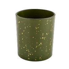 China High quality green glass candle vessel luxury candle Jar with Gift Box manufacturer