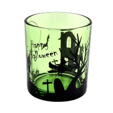 China 8oz Glass Candle Holders Wholesaler for Halloween manufacturer
