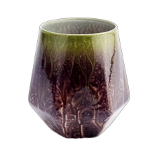 China Custom decorative glass candle jars with colorful hand painting manufacturer