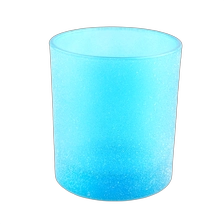 China Wholesale Customized Luxury blue frosted empty glass candle jars for candle making manufacturer