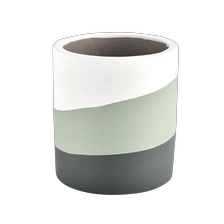 China Creative concrete shape wedding decoration fragrance ceramic candle holder manufacturer