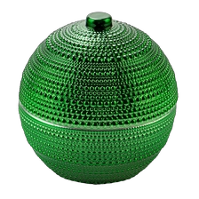 China Ball shaped glass candle jars with lid glass oranments manufacturer