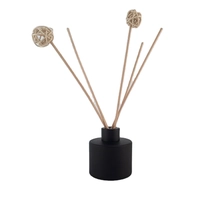 China diffuser glass bottle, empty black aroma diffuser bottle manufacturer
