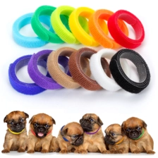 China 12PCS/Pack Style Design Back to Back Pet Tie Hook&Loop Pet Necklace Newborn Pet Identification manufacturer