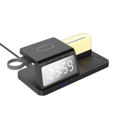中国 有竞争力的价格多功能 15W 无线充电闹钟站，带 7 色 LED 灯和额外 USB 端口，适用于 Apple Watch 充电 (MH-D70) 制造商