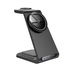 China Günstigster Preis 15 W magnetische kabellose MagSafe-Ladestation mit LED-Nachtlicht für Smartphones und Apple Watch und AirPods (MH-Q500) Hersteller
