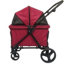 China PowerLink großer zusammenklappbarer Kinderwagen 25 kg Hochleistungsfaltbarer Haustierwagen Hersteller