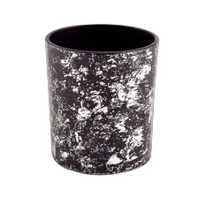 China Luxury black glass candle jar for making supply wholesale manufacturer