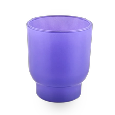China hot sales 5oz purple glass candle jar manufacturer