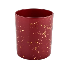 China Red container candle luxury candle Jars glass manufacturer