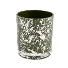 China Custom wholesale Luxury green glass Empty Candle Jar Candle Vessel manufacturer