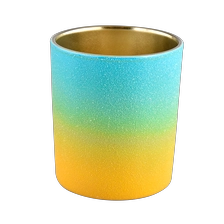 China luxury rough touch glass candle jar manufacturer