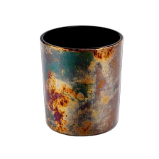 China luxury decorated glass candle jar manufacturer