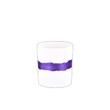 China Luxury matte white hand painted purple glass candle jar for candle making manufacturer