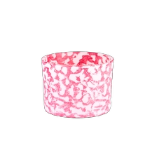 China Wholesale red wide mouth glass candle holder for candle making manufacturer
