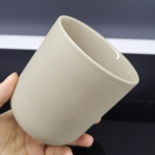 China 10oz round shape sand soil candle holders for home decorations manufacturer