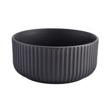 China Large black ceramic candle containers for wholesale manufacturer