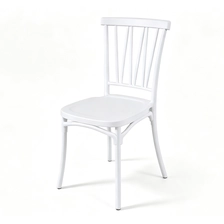 China White Plastic Chair Stackable Dining Chair for Restaurant Hotel Events Wedding Wholesale Rental manufacturer