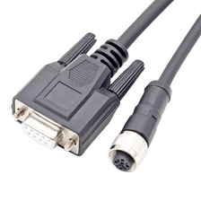 China M12-Buchse 5-polig auf DSUB-Kabel 9-polige Kabel Hersteller