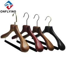 China Beech Wood Personalized Luxury Wooden Suit Hangers Factory Manufacturer manufacturer