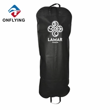China Black Biodegradable Bride Long Wedding Dress Clothing Bags Custom Logo Factory Manufacturer manufacturer