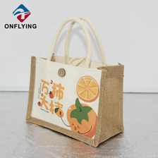 الصين أعلى نهاية عالية الجودة قابلة لإعادة الاستخدام الشعار المخصص Jute Bag Bag China Supist الصانع