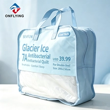China Eco-friendly Premium Custom Sizes Printed logo Garment Dust Storage Bed Bag Manufacturer China manufacturer