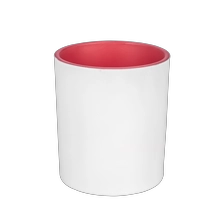 Cina Portacandele profumato decorato esterno bianco opaco e interno rosso opaco produttore