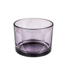 China Translucent Purple 3 wick Candle Holder Glass 14.5oz manufacturer