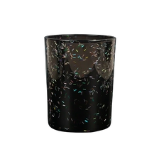 China Unique Glitter Candle  Holder Glass D8.3 x 10.6H manufacturer
