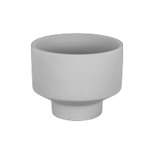 China Gray Color Ceramic Candle Container 9oz For Wholesale manufacturer