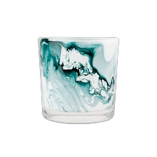 China 14oz Swirl Glass Candle Holder HandCraft manufacturer