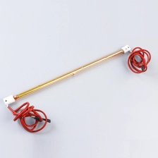 China 1000 W goldbeschichtete Quarzglas-Heizung, Halogenlampenröhre, Badezimmer-Infrarot-Wärmelampe Hersteller