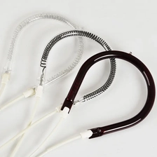 China Lâmpada halógena infravermelha circular ir de tubo de quartzo 1300w para aquecimento de alimentos para forno fabricante