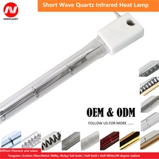 China Wolfram-Glühfaden-Quarzglas-Halogenheizung, Halogenröhren, 1500 W, 2000 W, Infrarot-Wärmelampe Hersteller