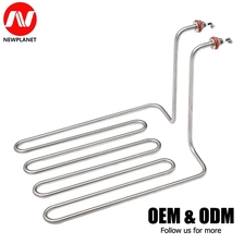 China Custom 110v 220v 230V 2000W 3000W Electric Tubuar Stainless Steel Heating Element immersion heater manufacturer