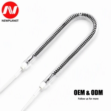 China U Shaped Carbon Fiber Halogen Quartz Infrared Heating Tube manufacturer