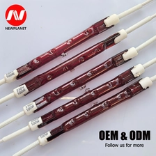China R7s J118 Ruby Quartz Infrared Heating Lamp Double-Wound Tungsten Filament For Therapy Heaters manufacturer