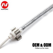 China Custom 600W 220V Carbon Fiber Infrared Heating Lamp - Medium-Wave IR Emitter Tube for Sauna manufacturer