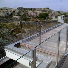 Chine Balustrades en verre de balcon de balustrade d'acier inoxydable de 2 '' fabricant